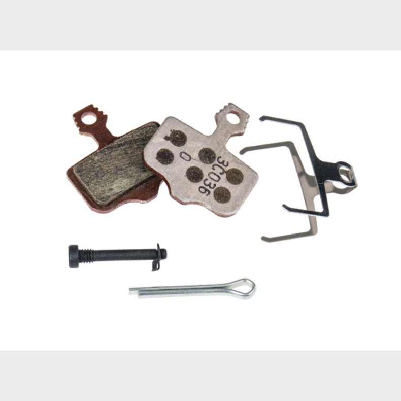 SRAM DISC BRAKE PADS - SMALL ORGANIC/ALUMINUM (QUIET/LIGHT) - 2 PIECE ROAD/ELIXIR/DB/LEVEL B1 (2020+):  