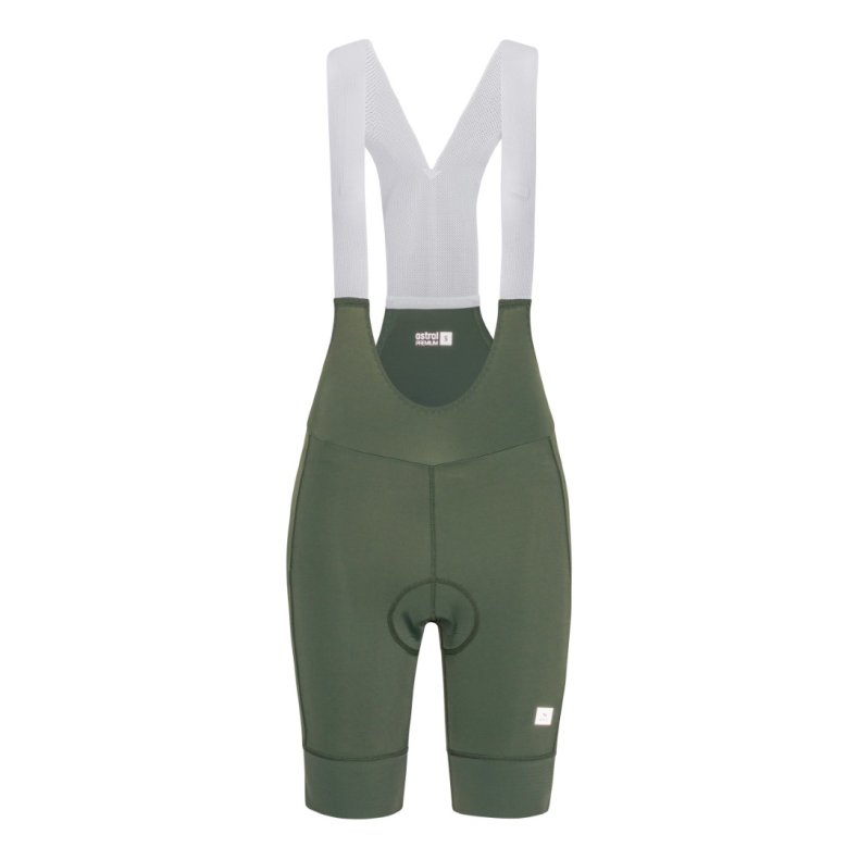 Astral Premium Bib Cykelshorts Olive  Dame