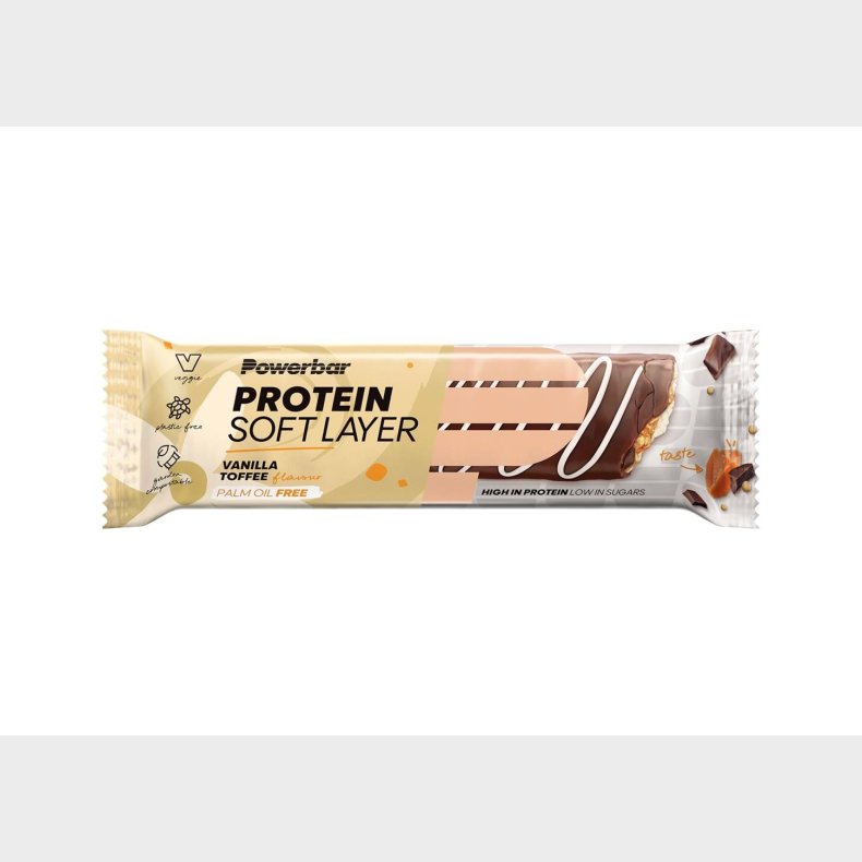 PowerBar Protein Soft Layer bar vanilla toffee 40g (12 stk./colli)