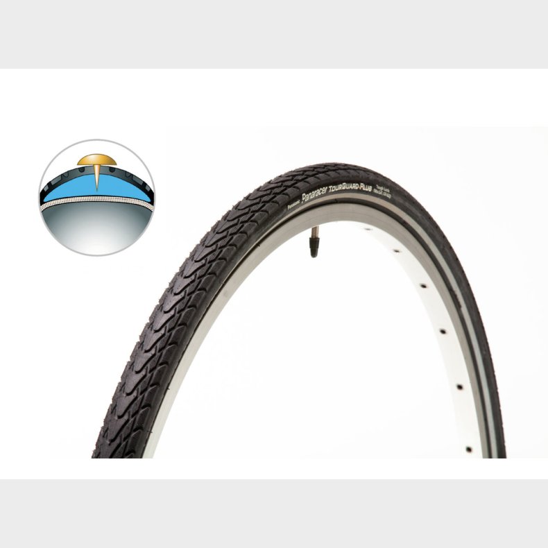 Dk Panaracer 26 x 2,0 Tourguard+ mrefleks 4,5mm gummi indlg 1080g (25)