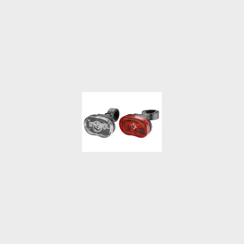 Lygtest Bike Attitude 1 LED 0,5W For 22,2-25,4mmBag 25,4-31,8mm inkl. 4xAAA
