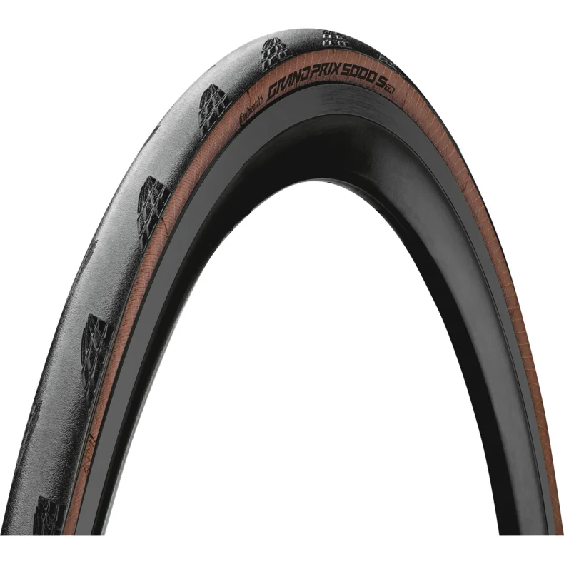 Continental GP5000 S TR Tubeless Road Race Tyre in Black/Trans 700-28c